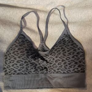 Maurices Charcoal Leopard Sports Bra